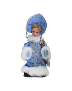 Фигурка новогодняя Снегурочка в кокошнике музыкальная 30 см Sote toys