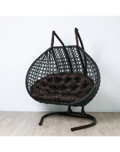 Подвесное кресло коричневое Travel ромбик Ktmtr1ax1po02te коричневая подушка Stuler