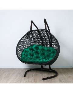 Подвесное кресло коричневое Travel ромбик Ktmtr1ax1po03te зеленая подушка Stuler
