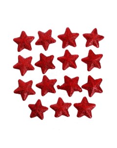 Фигурка для поделок и декора Звезда набор 15 шт размер 1 шт 3 5х3 5х2 см цвет красный Страна карнавалия