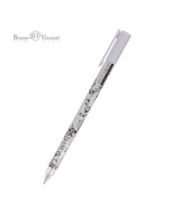 Ручка гелевая Sketch Art UniWrite White 0 8мм белая 20 0312 03 24шт Bruno visconti