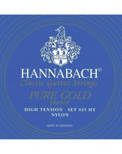 Струны для классической гитары 825HT Blue PURE GOLD Hannabach