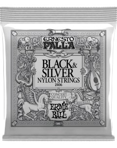 Струны 2406 Ernesto Palla Black Silver Nylon Medium 28 42 для классической гита Ernie ball