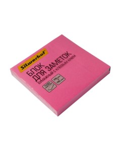 Упаковка блоков самоклеящихся 682161 03 76x76 100 л неон розовый 12шт в упак Silwerhof