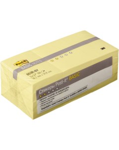 Стикеры Basic 653R BY канареечный желт 38х51мм 12блх100 л Post-it