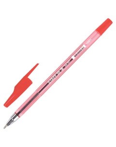 Ручка шариковая 142811 красная 0 35 мм 50 штук Staff