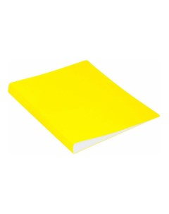 Папка Neon А4 с боковой пружиной скоросшивателем пластиковая желтый Бюрократ