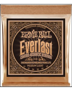 Струны для акустической гитары 2546 Everlast Coated Phosphor Bronze Medium Ligh Ernie ball