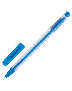 Ручка шариковая масляная STAR синяя корпус прозрачный 0 7 мм 143010 36 шт Юнландия