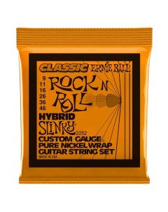 Струны для электрогитары 2252 Classic Rock n Roll Pure Nickel Slinky Hybrid 9 4 Ernie ball