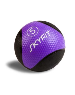 Медицинский мяч 5 кг SF MB5k черный фиолетовый Skyfit