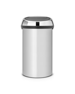 Мусорный бак 60 л Touch Bin серый металлик Brabantia