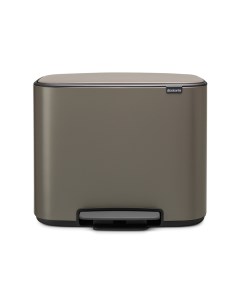 Мусорный бак 11 23 л Bo Pedal Bin платиновый Brabantia