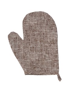 Прихватка рукавица Премиум 25х18 см стеганная коричневый хлопок Хаски home