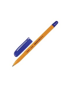 Ручка шариковая СИНЯЯ шестигранная корпус оранжевый узел 1 мм линия письма 0 5 мм BP104 100 шт Staff