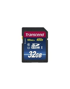 Карта памяти SDHC UHS I Card 32GB Class10 400X Transcend