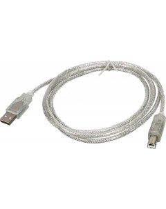 Кабель USB A m USB B m 1 8м прозрачный блистер Ningbo