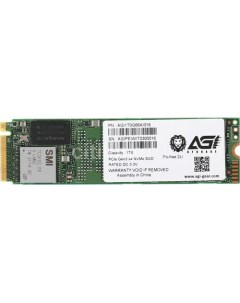 SSD накопитель AI318 1T0G66AI318 1ТБ M 2 2280 PCIe 3 0 x4 NVMe M 2 Agi
