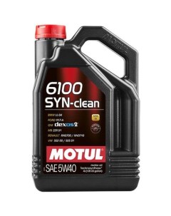 Моторное масло SYN CLEAN 5W 40 4л синтетическое Motul