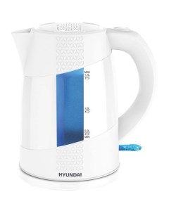 Чайник электрический HYK P2407 2200Вт белый и голубой Hyundai