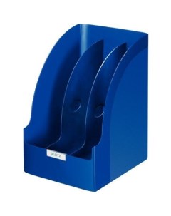 Лоток вертикальный Plus Jumbo для бумаг 213x321x250 пластик синий Leitz