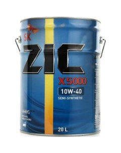 Моторное масло X5000 10W 40 20л полусинтетическое Zic
