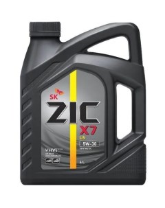 Моторное масло X7 LS 5W 30 4л синтетическое Zic