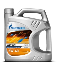 Моторное масло Super 5W 40 4л полусинтетическое Gazpromneft