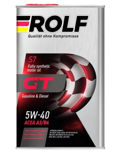 Масло моторное GT 5W40 синтетическое 1 л Rolf
