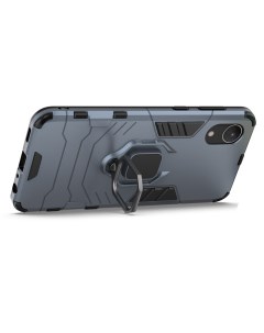 Чехол Panther Case для Samsung Galaxy A03 Core противоударный с кольцом синий Black panther