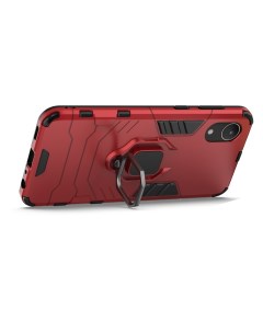 Чехол Panther Case для Samsung Galaxy A03 Core противоударный с кольцом красный Black panther