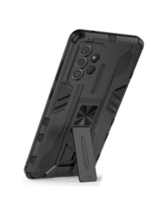 Противоударный чехол с подставкой Transformer для Samsung Galaxy A72 черный Black panther