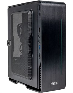 Корпус компьютерный VI7B HPU 200PF Black Hiper