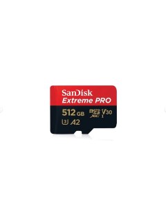 Карта памяти Micro SDXC 512Гб Extreme pro SDSQXCD 512G GN6MA Sandisk
