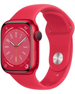 Часы Watch Series 8 GPS 41mm Red Aluminum Case Red Sport Band MNUH3 Apple