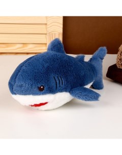 Мягкая игрушка Акула 25 см цвет синий Nobrand
