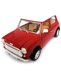 Коллекционная модель автомобиля Mini Cooper 1969 масштаб 1 18 18 12036 red Bburago