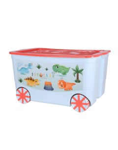Ящик для игрушек KidsBox на колёсах 61 3х48х33 5 см 449 Эльф Эльфпласт