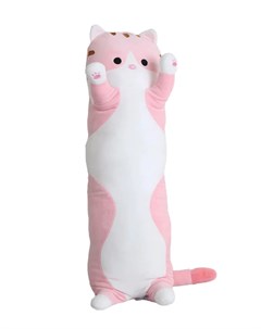 Мягкая игрушка Кот батон розовый 50 см La-laland