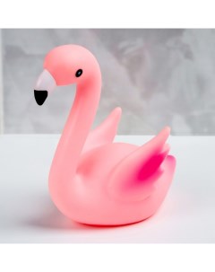 Игрушка для купания Розовый фламинго брызгалка пластиковая детская 323 34 Крошка я