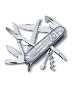 Нож перочинный Huntsman 91 мм 15 функций полупрозрачный серебристый Victorinox