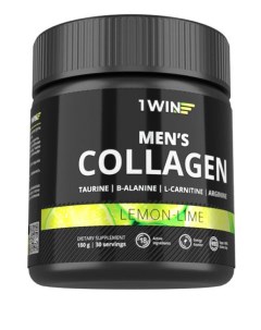Коллаген комплекс Collagen Men с 20 активными ингредиентами Лимон Лайм 30 порций 1win