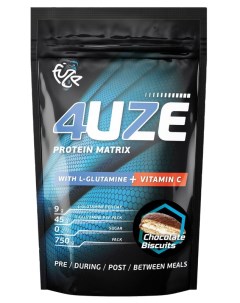 Протеин Protein Glutamine 750 г chocolate biscuits 4uze