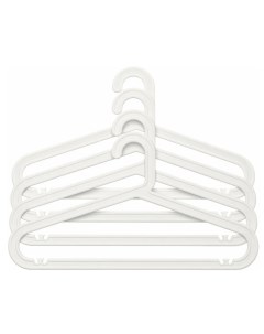 Набор вешалок плечиков пластиковых 42 см 8 шт белые Ikea