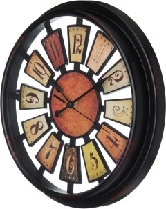 Часы настенные кварцевые Рулетка 30 см циферблат 25 см цвет антик Lefard