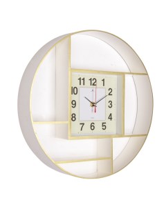 Часы круглые 35 см корпус золотой Классика Рубин