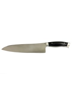 Нож Шеф Повар большой 95Х18 кованый цельнометаллический черный граб Фурсач