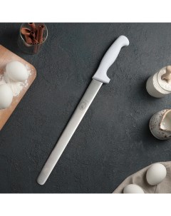 Нож для бисквита ровный край рабочая поверxность 30 см 12 толщина лезвия 2 мм Nobrand