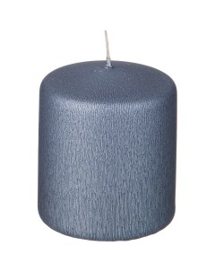 Свеча столбик 7х5 8 см серый Adpal