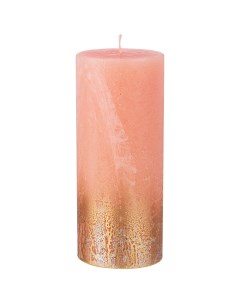 Свеча столбик Rustic 12х6 см цвет лавандовый Bronco